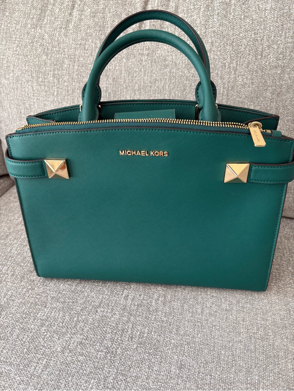 Michael Kors Karla Medium Saffiano Satchel